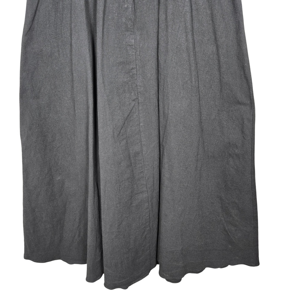 ASTR The Label Black Midi Dress S Bow Back Cutout Sleeveless Pleated Slit - Picture 8 of 9